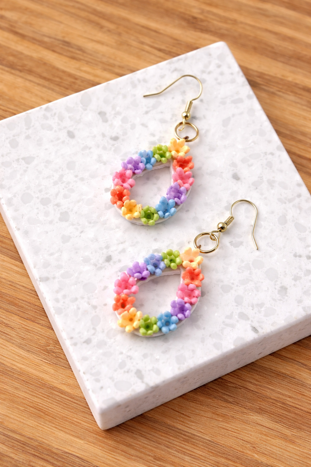 Pastel Teardrop Flower